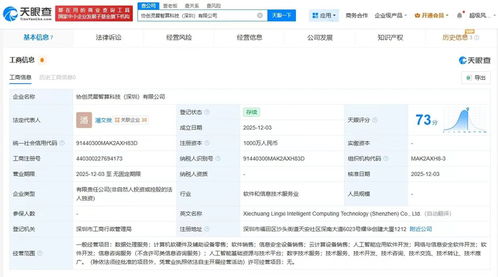 協創數據深圳成立靈犀智算公司，深化布局數據處理服務新藍海